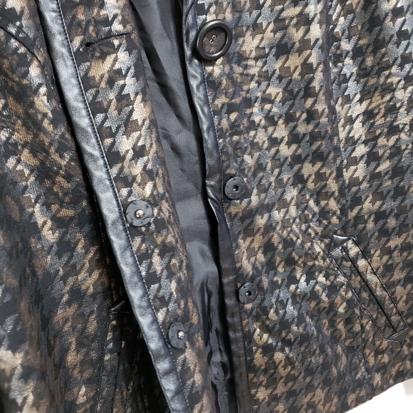 Tribal Jacket Houndstooth Soft Blazer Size Medium - Picture 4 of 6